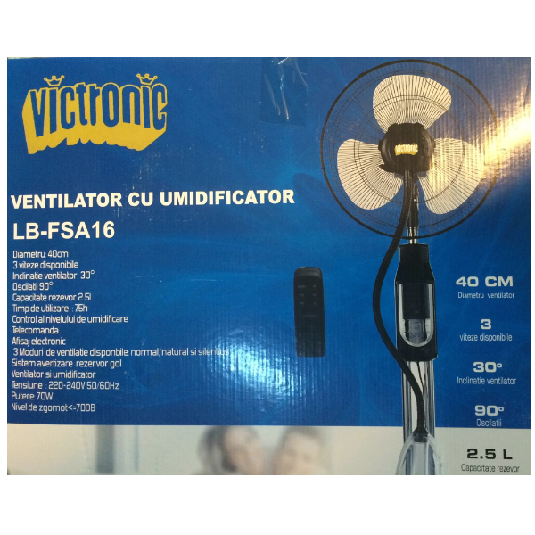 Ventilator cu pulverizare apa Victronic LB-FSA16